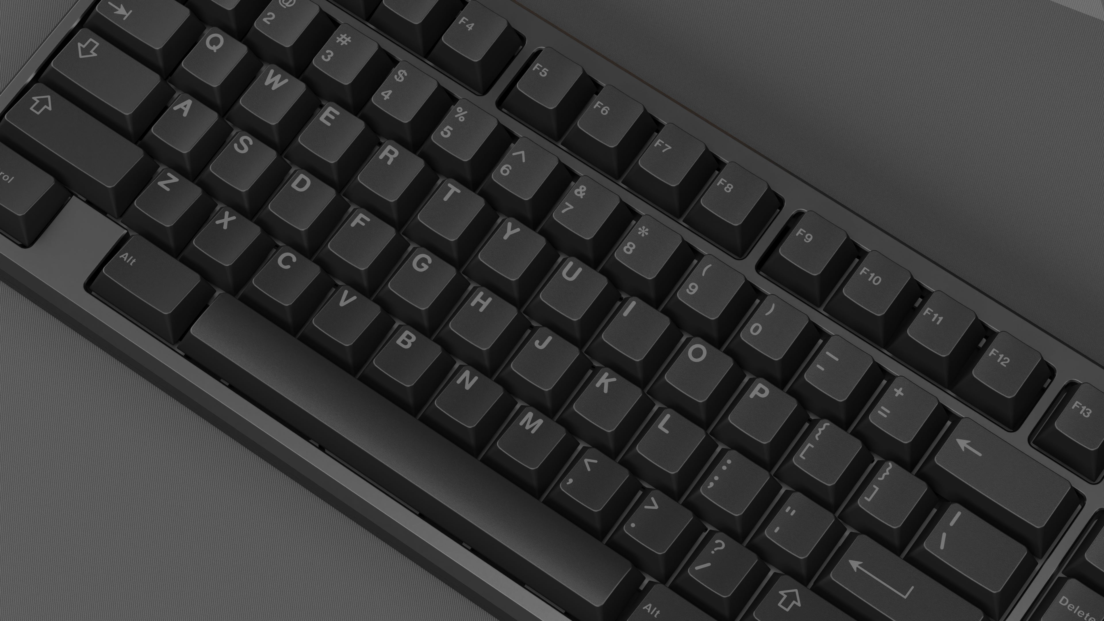 PBT Grey On Black